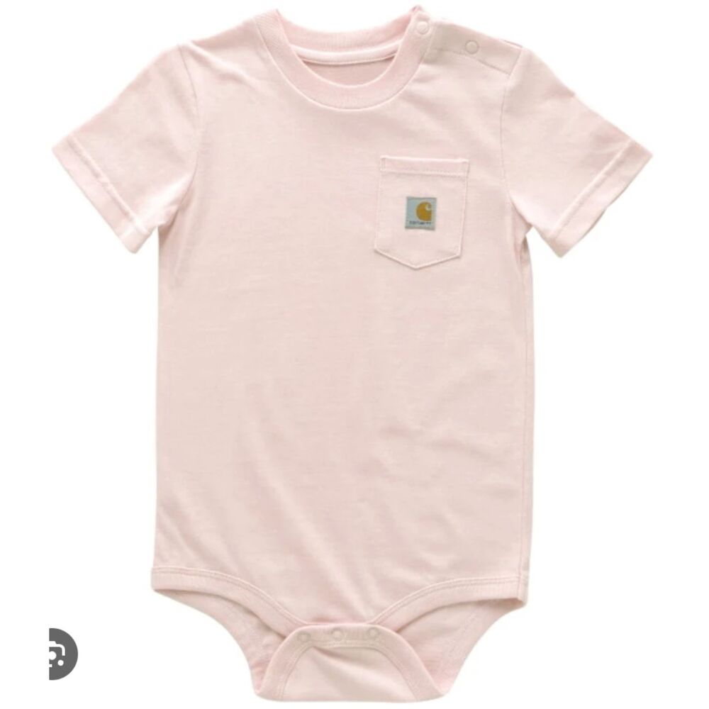 Carhartt onesie. Six month. Light pink